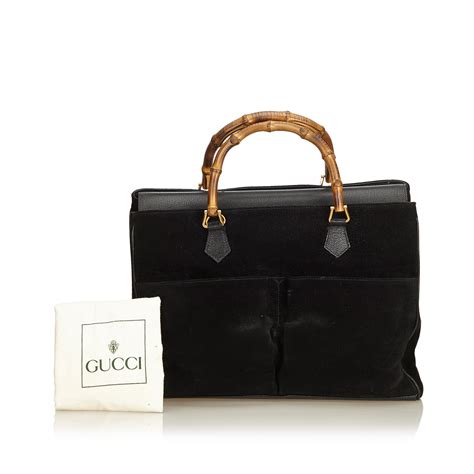 gucci suede bamboo|Gucci bamboo best price.